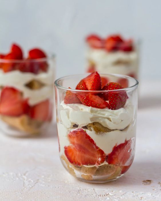 Tiramisu sans lactose-Fraise 🍓